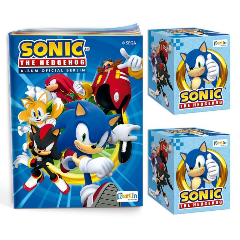 Sonic The Hedgehog Lbum Tapa Blanda Cajitas Sobres