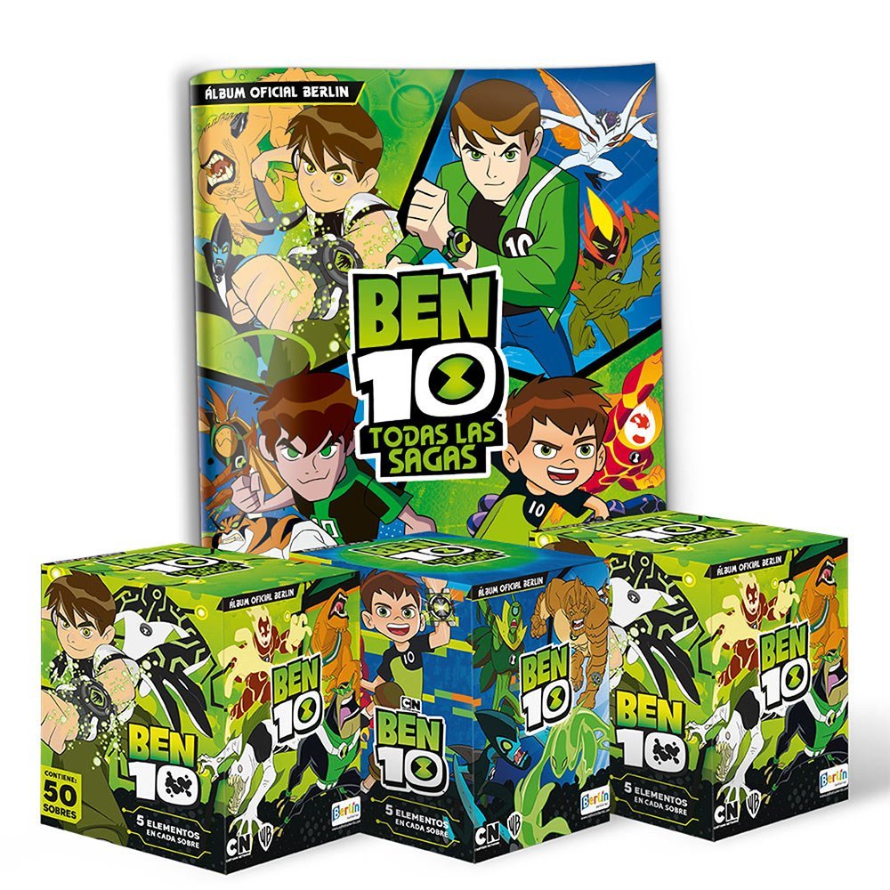 ben 10 alb y 3 cajitas nuevo