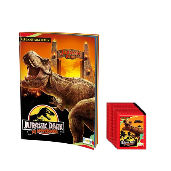 Jurassic Park 30 años, 1 Álbum Tapa Blanda + Paqueton (50 Sobres)