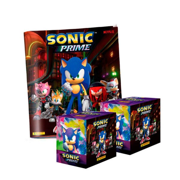 ALBUM SONIC PRIME, ALBUM TAPA BLANDA + 2 PAQUETONES