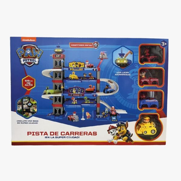 JUGUETE PISTA DE PAW PATROLL CON VEHICULOS