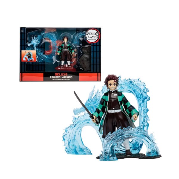 Figura Tanjiro Con Dragón De Agua Mc Farlane Demon Slayer 13cm