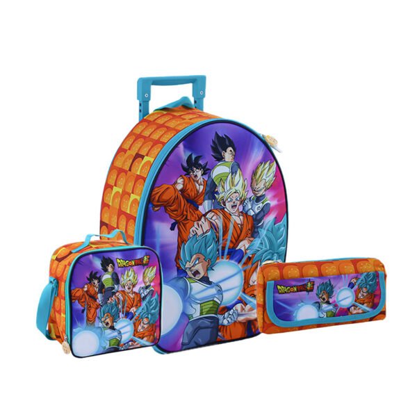 SET RANGER MOCHILA + LONCHERA + CARTUCHERA DRAGON BALL 3D