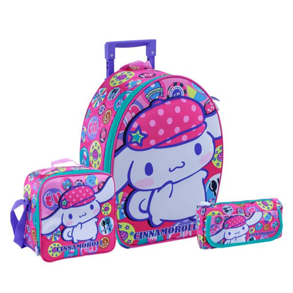 SET RANGER MOCHILA + LONCHERA + CARTUCHERA CINNAMOROLL 3D