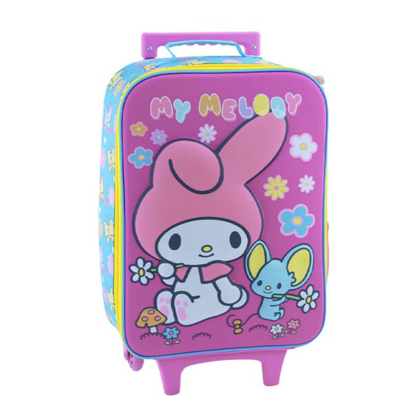 SET KOMBAT MOCHILA + LONCHERA + CARTUCHERA TELA MY MELODY 3D - Imagen 2