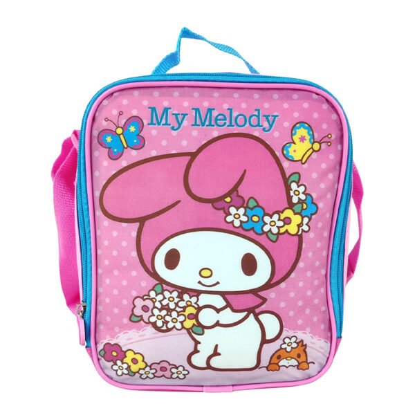 SET KOMBAT MOCHILA + LONCHERA + CARTUCHERA TELA MY MELODY - Imagen 4