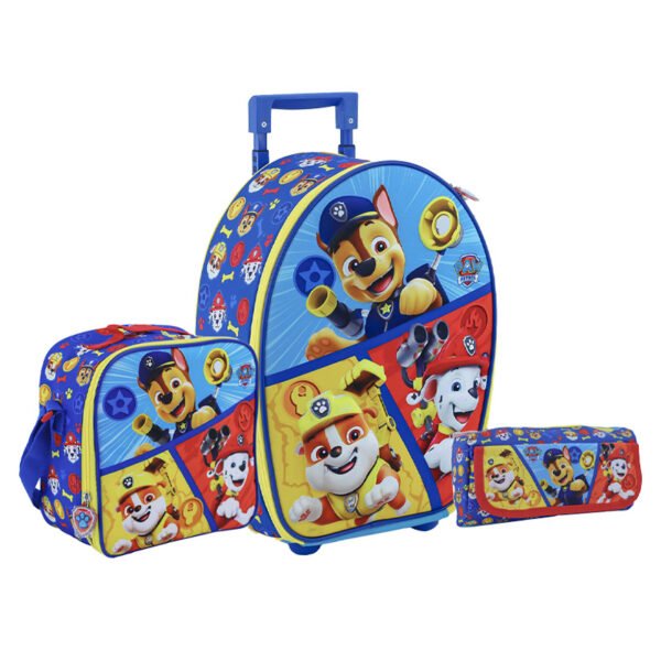 SET RANGER MOCHILA + LONCHERA + CARTUCHERA PAW PATROL 3D