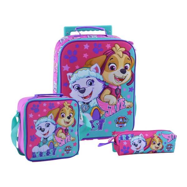 SET KOMBAT MOCHILA + LONCHERA + CARTUCHERA 3D PAW PATROL B