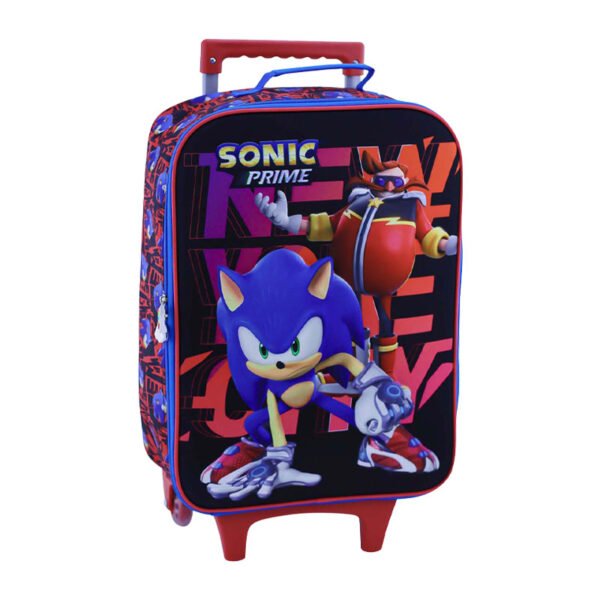 SET KOMBAT MOCHILA + LONCHERA + CARTUCHERA SONIC PRIME 3D - Imagen 2