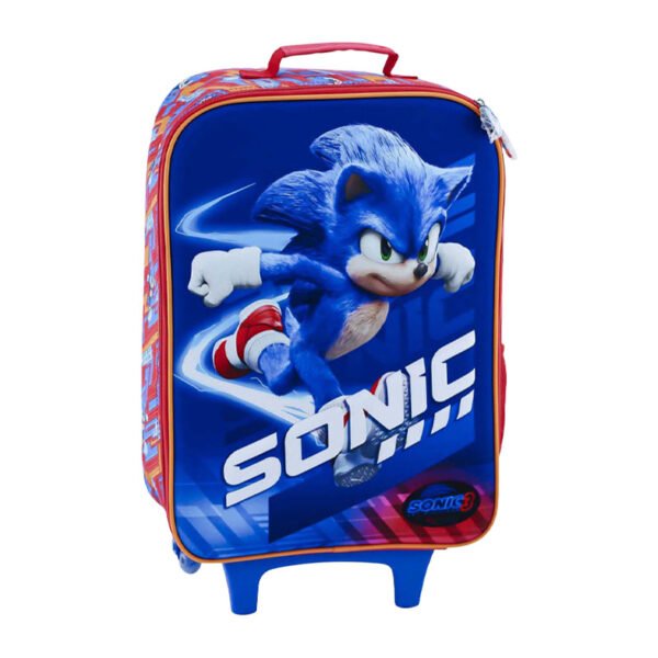 SET KOMBAT MOCHILA + LONCHERA + CARTUCHERA SONIC MOVIE 3D - Imagen 2