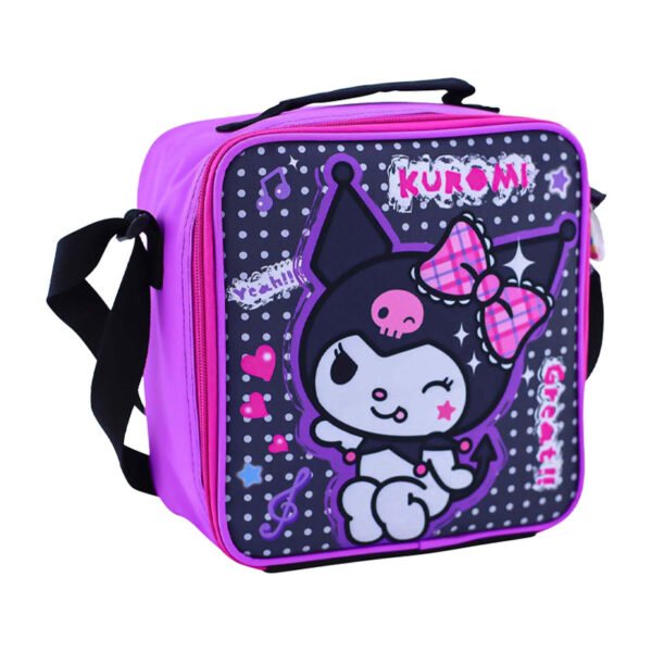 LONCHERA KOMBAT CUADRADA TELA KUROMI