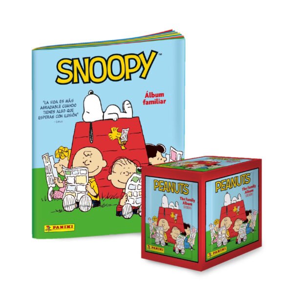 ALBUM SNOOPY 75 ANIVERSARIO, ALBUM TAPA BLANDA + PAQUETON (50 sobres)