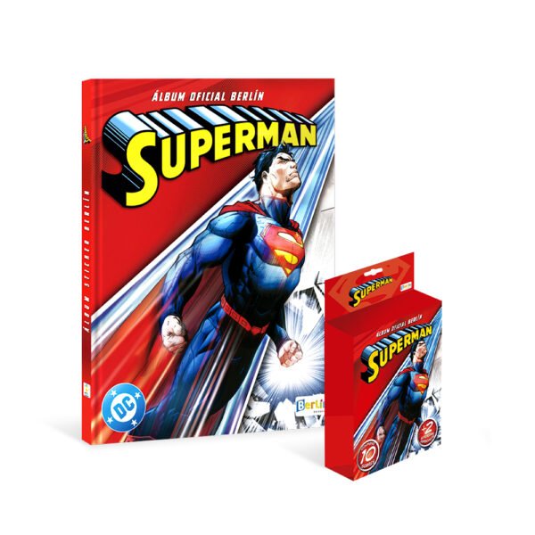 ALBUM SUPERMAN, ALBUM TAPA DURA + BOX COLECCIONABLE