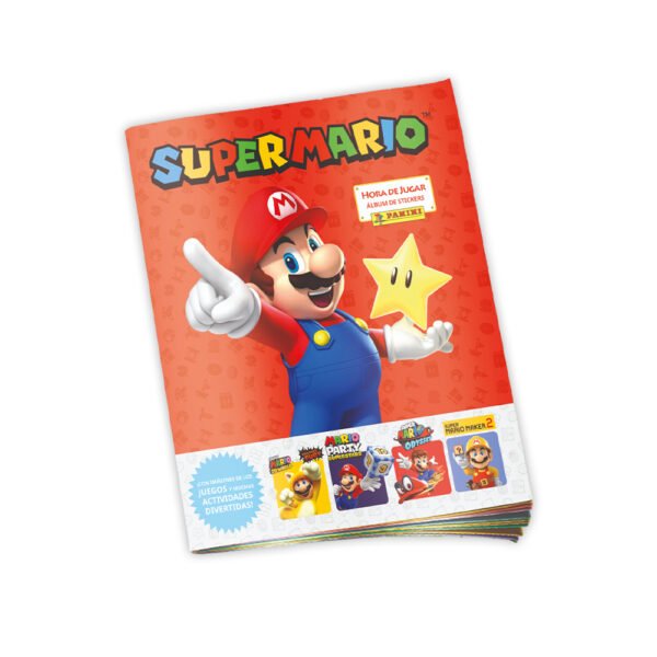 ALBUM SUPER MARIO, ALBUM TAPA BLANDA + PAQUETON - Imagen 2