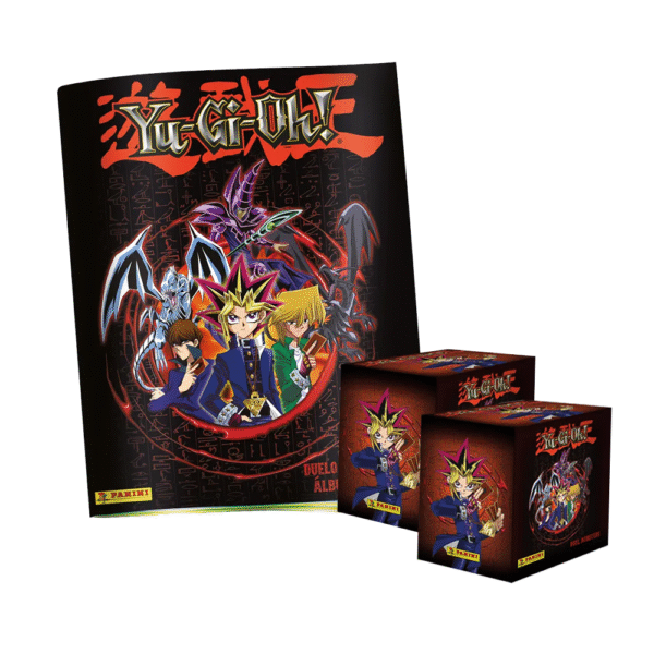 PREVENTA ALBUM YU GI OH, ALBUM TAPA BLANDA + 2 PAQUETONES (100 SOBRES)