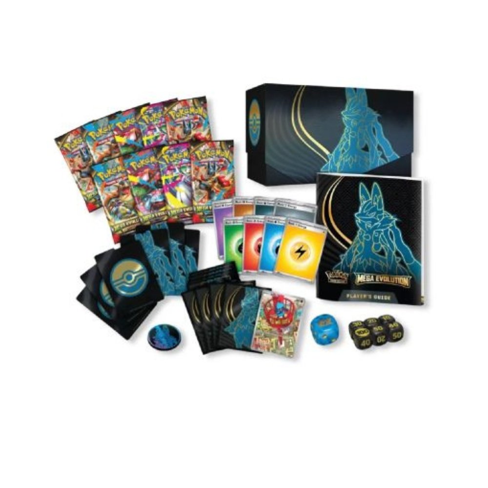 POKEMON TCG: MEGA EVOLUTION ELITE TRAINER BOX MASTER LUCARIO -ENGLISH - Imagen 4