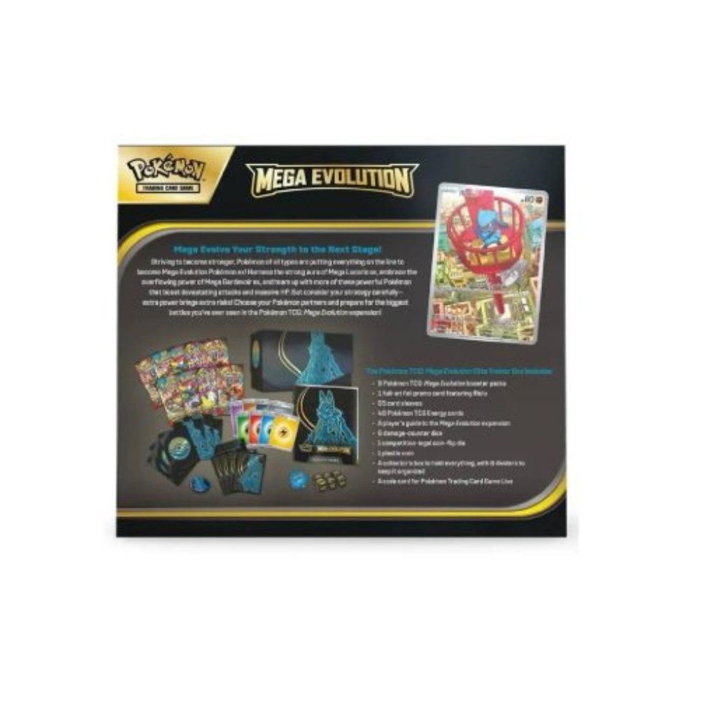 POKEMON TCG: MEGA EVOLUTION ELITE TRAINER BOX MASTER LUCARIO -ENGLISH - Imagen 5