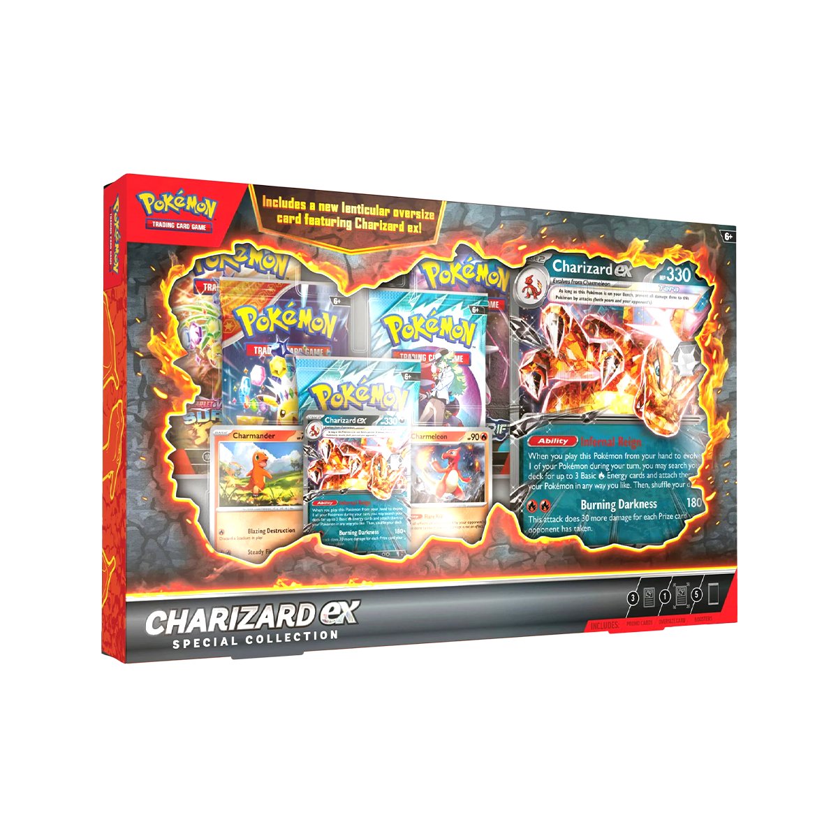 POKEMON TCG: CHARIZARD EX SPECIAL COLLECTION. ESPAÑOL