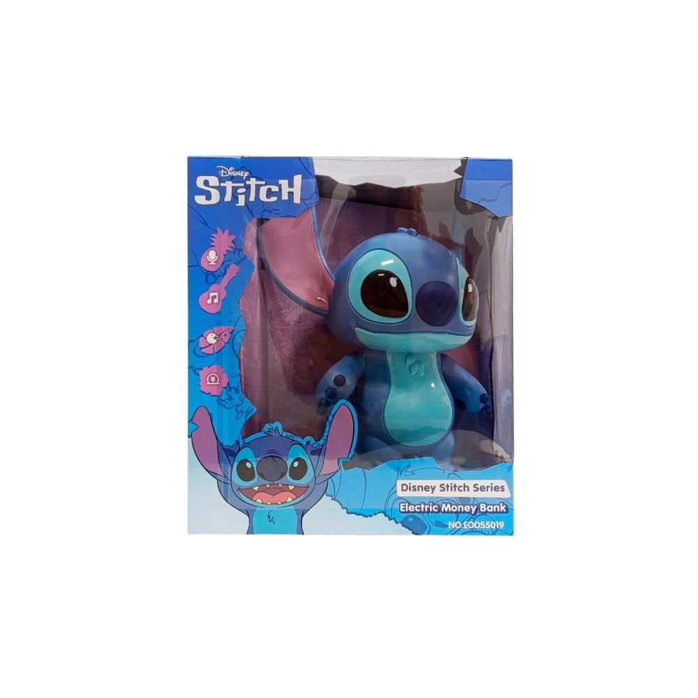 Alcancía Eléctrica de Figura de Stitch con Sonido y Grabador– Disney Oficial