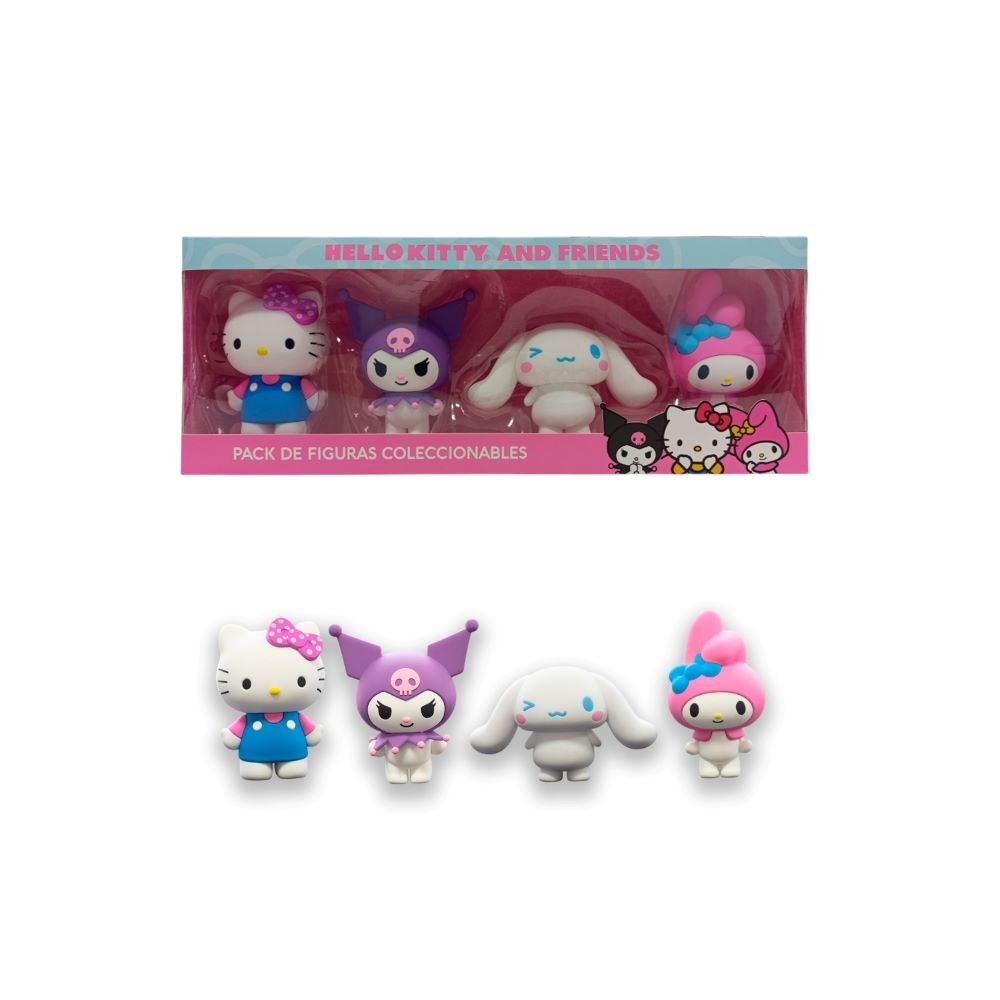 Set de Figuras Hello Kitty y sus Amigos – Personajes Sanrio Coleccionables - Modelo 1