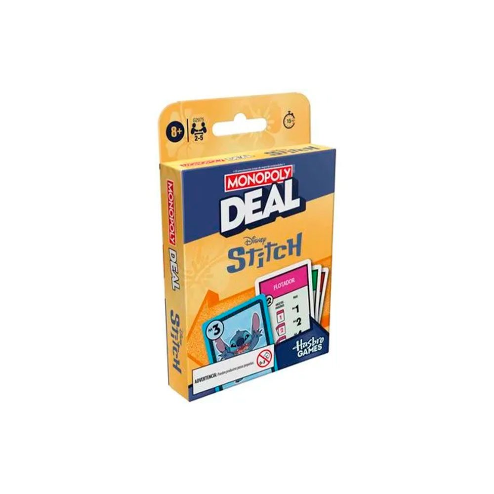 Monopoly Deal Stitch – Juego de Cartas Oficial - Imagen 3