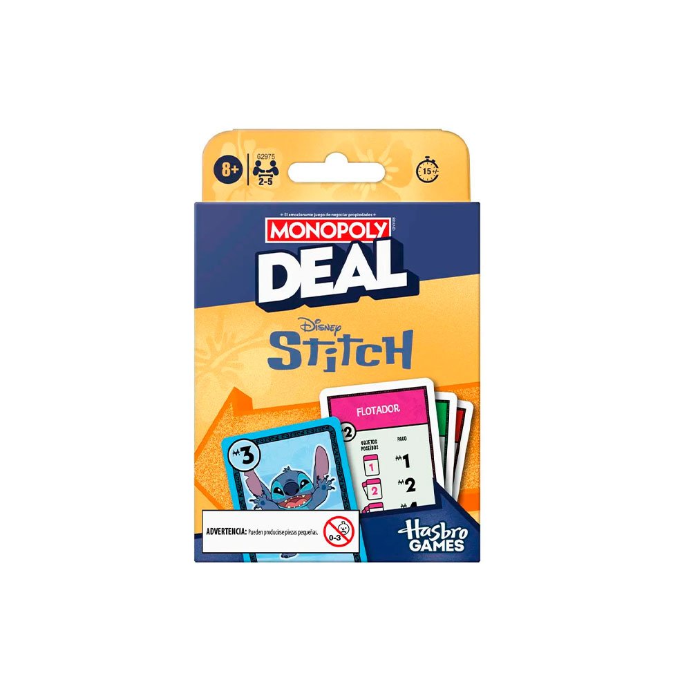 Monopoly Deal Stitch – Juego de Cartas Oficial